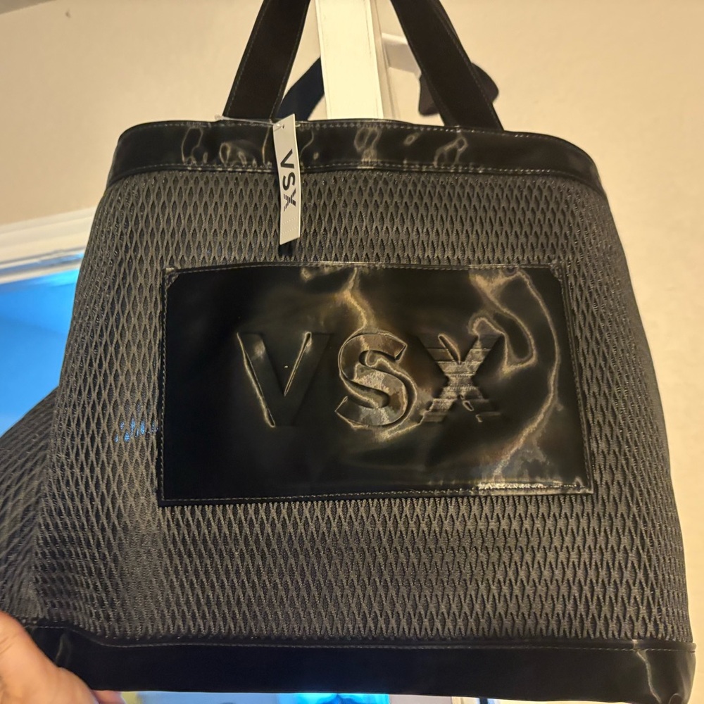 Victoria's Secret Black Mesh Tote